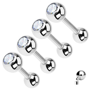 TIT1008-12123 Cartilage piercing TITAN zirkon
