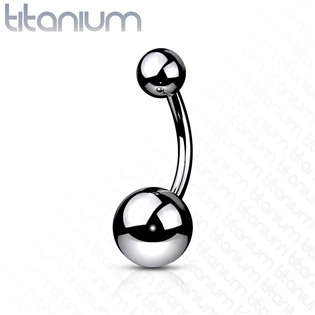 TIT1108-1611 Piercing do pupíku - banánek TITAN