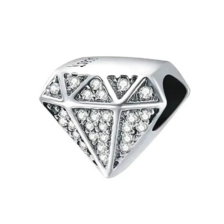 NB-8220 Stříbrný přívěšek korálek na náramek DIAMANT