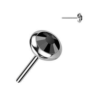 TIT1242K-030 Kamínek k PUSH IN piercing do nosu TITAN, 3 mm zirkon