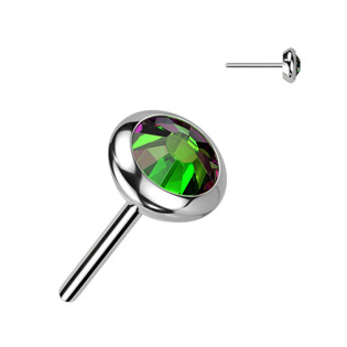 TIT1242VM-030 Kamínek k PUSH IN piercing do nosu TITAN, 3 mm zirkon