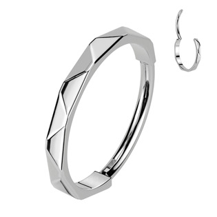 TIT1335-0808 Segment kruh - helix / cartilage / tragus / septum piercing TITAN, 0,8 x 10 mm