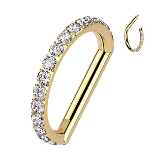 TIT1338-1210 Piercing segment půlkruh TITAN