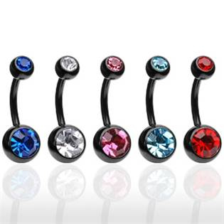 BS01032-KQ Piercing do pupíku banánek