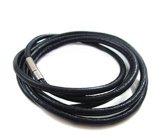 LR0008-030-45 Kožená šňůrka na krk - bajonetový uzávěr, tl. 3 mm