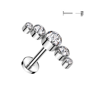 TIT1376 Piercing do brady - PUSH IN labreta TITAN