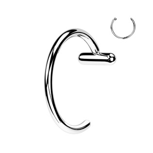 TIT1364-ST Piercing do nosu - kruh titan