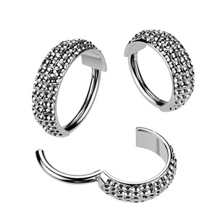 TIT1393-1210 Segment kruh - helix / cartilage / tragus piercing TITAN