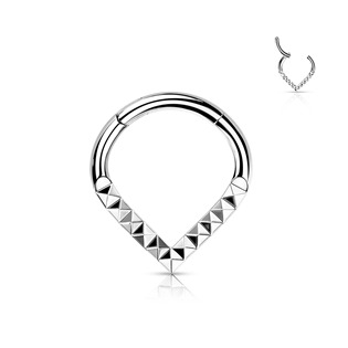 TIT1143-1208 Segment kruh - helix / cartilage / tragus piercing TITAN, 1,2 x 8 mm