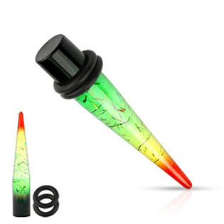 EP01032-03 Roztahovák do ucha rasta barvy, průměr 3 mm