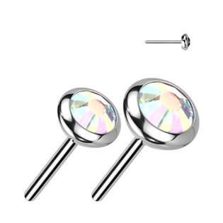 TIT1242AB-030 Náhradní kamínek k PUSH IN piercingu TITAN