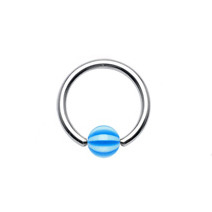 K01022-1613B Piercing - kruh 1,6 x 13 mm, modrá barva
