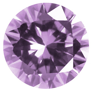 CZ09-1.25_100 CZ Kubický zirkon - Light Amethyst, 100 ks