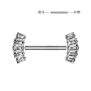 TIT1408-C Piercing do bradavky TITAN - PUSH IN
