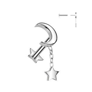 TIT1414 Piercing do brady - PUSH IN labreta TITAN