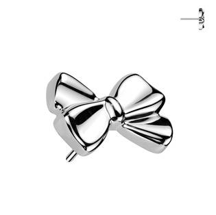 TIT1506 Ozdobná část k PUSH IN piercingu TITAN, mašlička