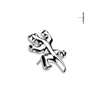 TIT1509 Ozdobná část k PUSH IN piercingu TITAN, ještěrka