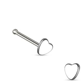 N01160 Piercing do nosu - srdíčko