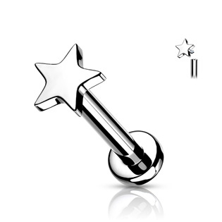 TIT1101-1208 Piercing do brady - labreta hvězda