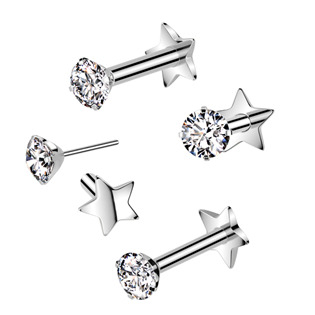TIT1360-1206 Piercing do brady - PUSH IN labreta TITAN