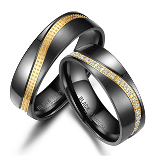 BT-03 BT-03 Snubní prsteny BLACK TITANIUM