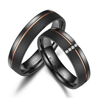 BT-04 BT-04 Snubní prsteny BLACK TITANIUM