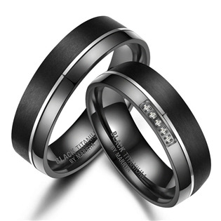 BT-07 BT-07 Snubní prsteny BLACK TITANIUM