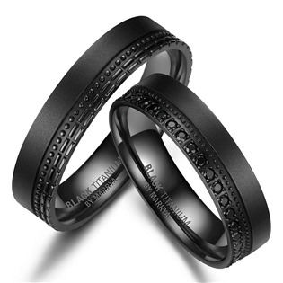 BT-10 BT-10 Snubní prsteny BLACK TITANIUM