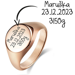 OPR310RD-68 Personalizovaný ocelový prsten