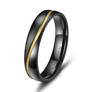 BT-01P-59 Snubní prsten BLACK TITANIUM