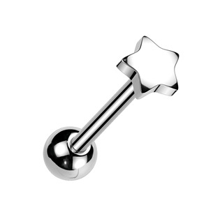 PJ01040 Piercing do jazyku - hvězda