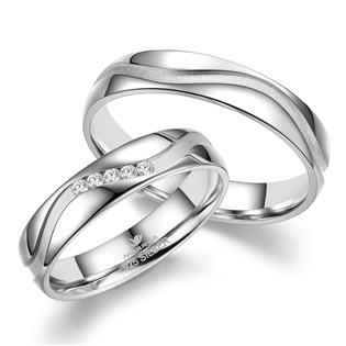 SI-20 SI-20 Snubní prsteny Stříbro AG925 - pár