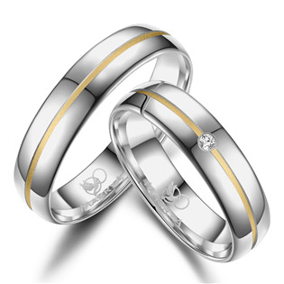 SI-25 SI-25 Snubní prsteny Stříbro AG925 - pár