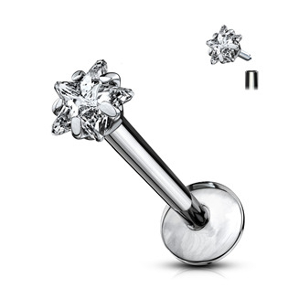 TIT1045-1208 Piercing do brady - labreta titan hvězda, 1,2 x 8 mm