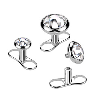 MD039-03 Kompletní microdermal piercing TITAN, 1,6mm