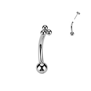 TIT1396-1208 PUSH IN piercing k do obočí TITAN, 1,2 x 8 mm