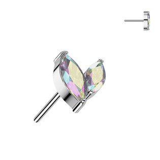 TIT1524-AB Ozdobná část k PUSH IN piercingu TITAN