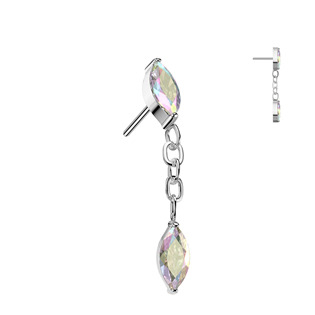 TIT1538-AB Ozdobná část k PUSH IN piercingu TITAN