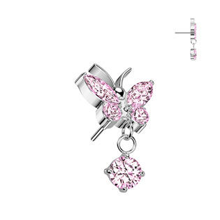 TIT1540-P Ozdobná část k PUSH IN piercingu TITAN