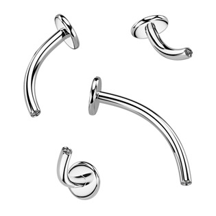 TIT1543-1608 Tyčka k piercingu do pupíku TITAN