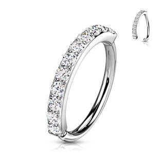 NS0047ST-1208 Piercing do nosu / ucha se zirkony