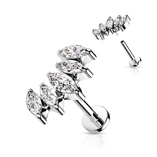 LB0041ST-1208 Labreta / cartilage piercing
