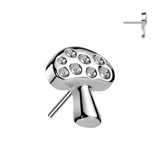 TIT1531 Ozdobná část muchomůrka k PUSH IN piercingu TITAN