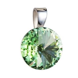 EG1008-CH Stříbrný přívěšek rivoli Crystals from Swarovski® Chrysolite