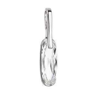 EG1099 Stříbrný přívěšek s oválem Crystals from Swarovski® Crystal