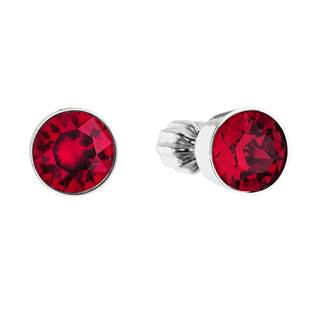EG2044-RU Stříbrné náušnice s krystaly Crystals from Swarovski® Ruby