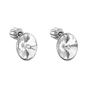 EG2692-CR Stříbrné náušnice s krystaly Crystals from Swarovski® CRYSTAL
