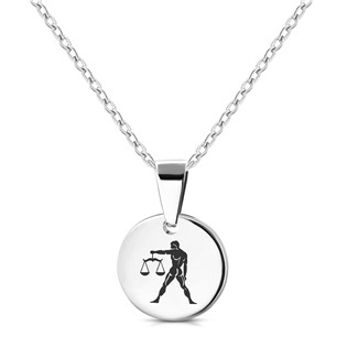 RT2000-03 Personalizovaný ocelový náhrdelník znamení horoskopu VÁHY
