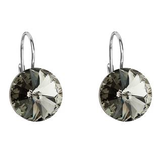EG2036-BD Stříbrné náušnice s krystaly Crystals from Swarovski® Back Diamond