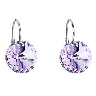 EG2036-VI Stříbrné náušnice s krystaly Crystals from Swarovski® Violet
